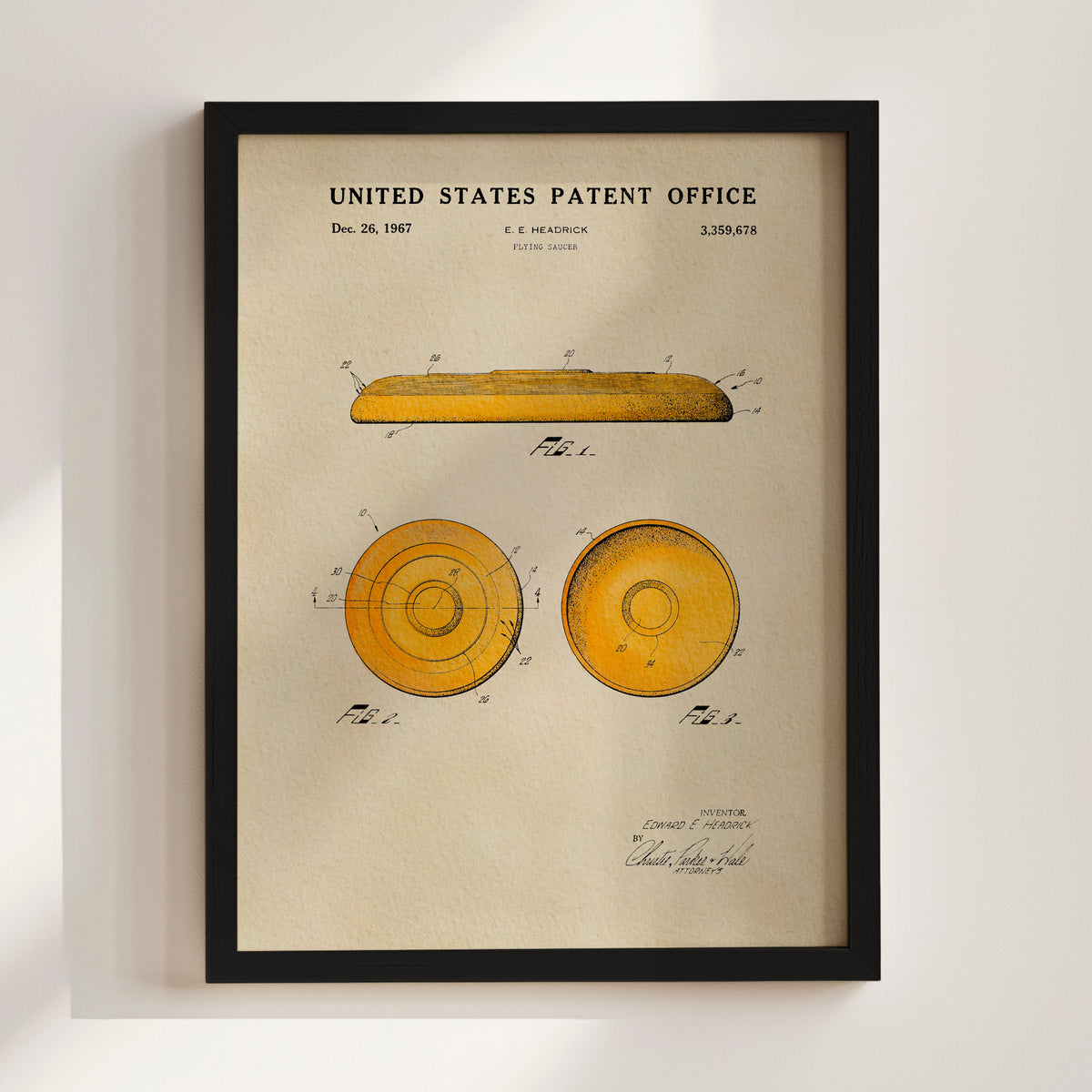 Disc (1967) patent art print