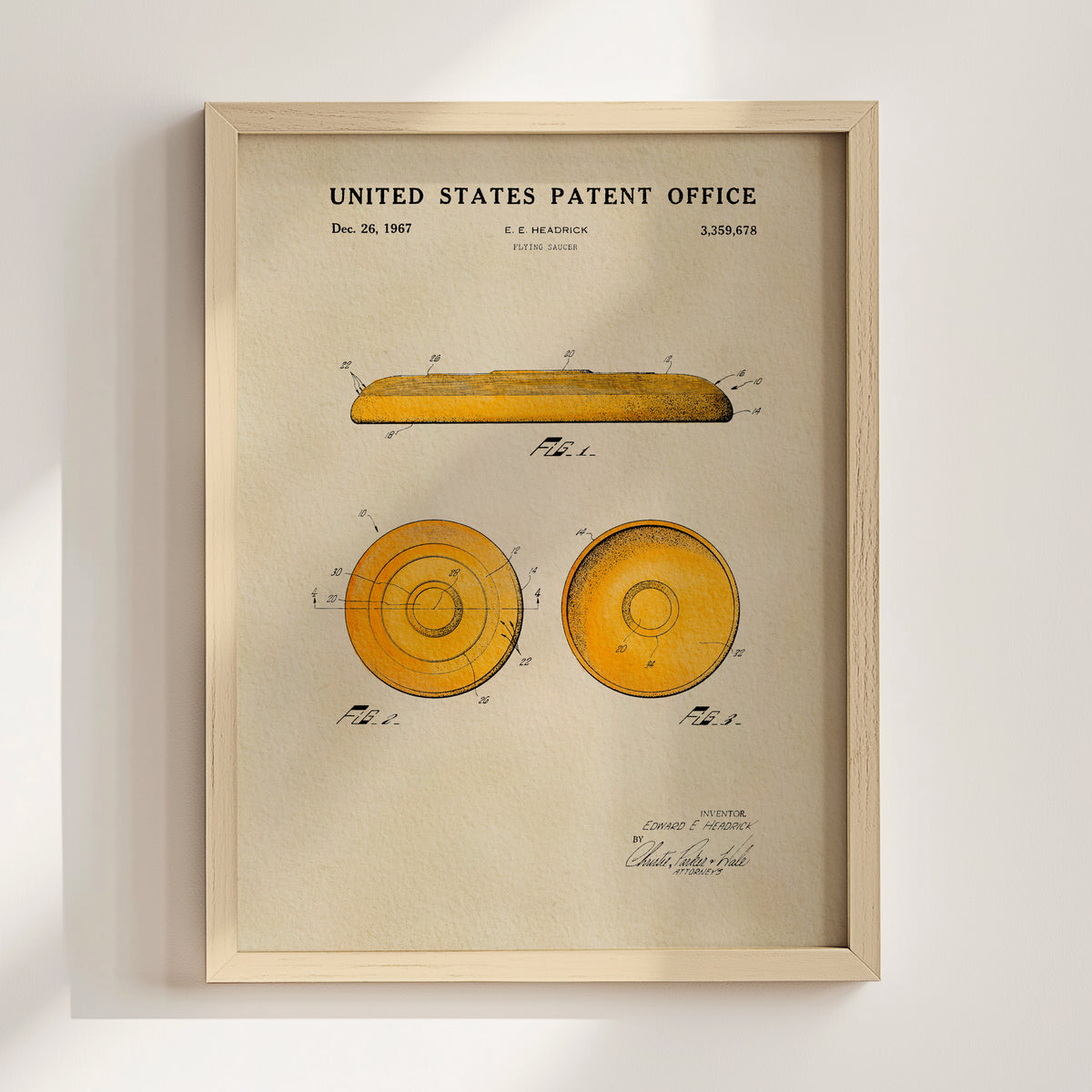 Disc (1967) patent art print