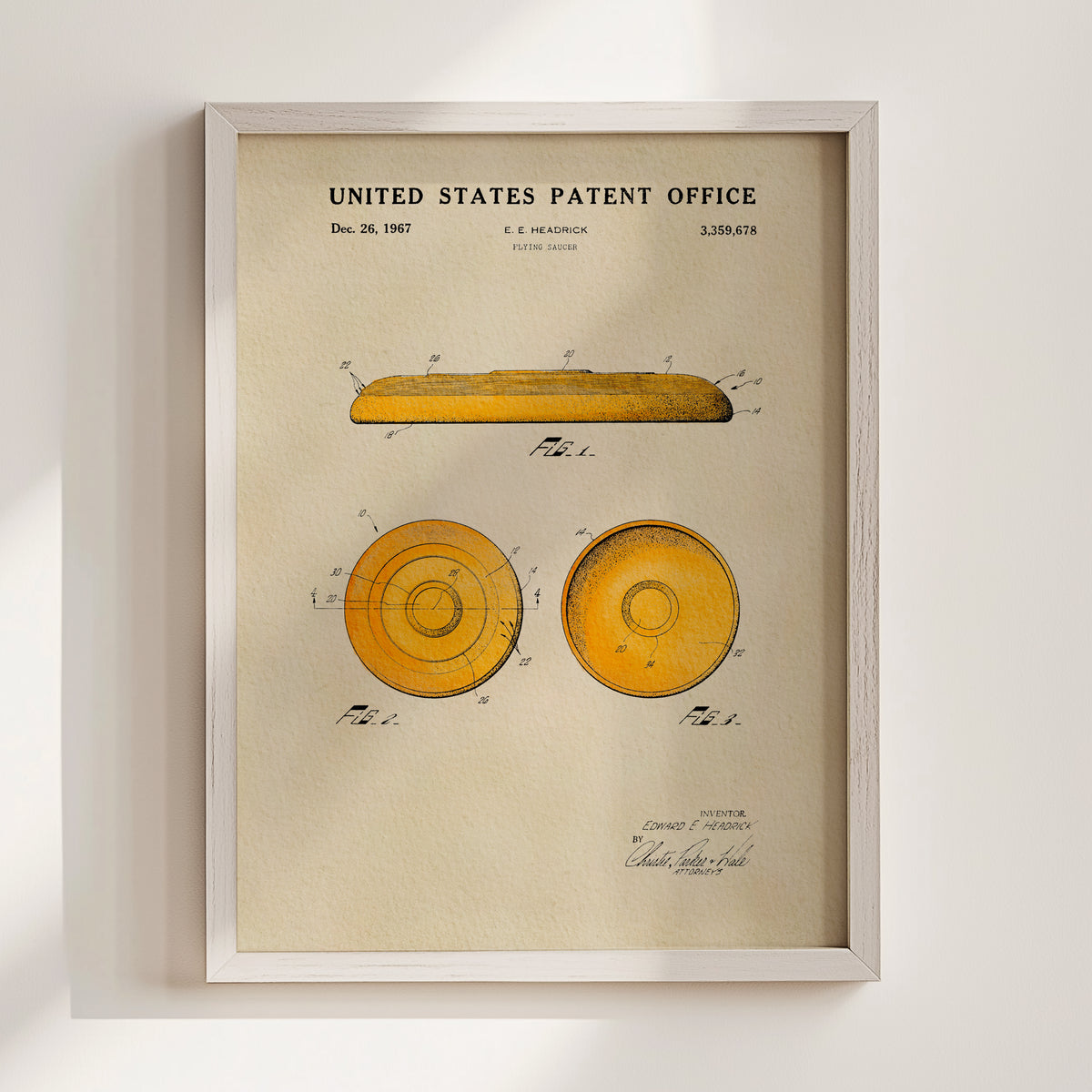 Disc (1967) patent art print