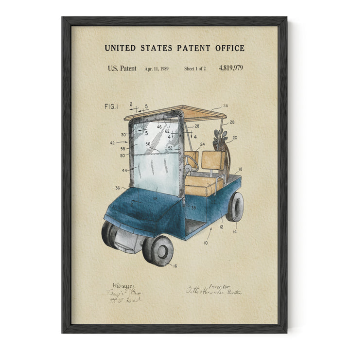 Golf Cart - Blue