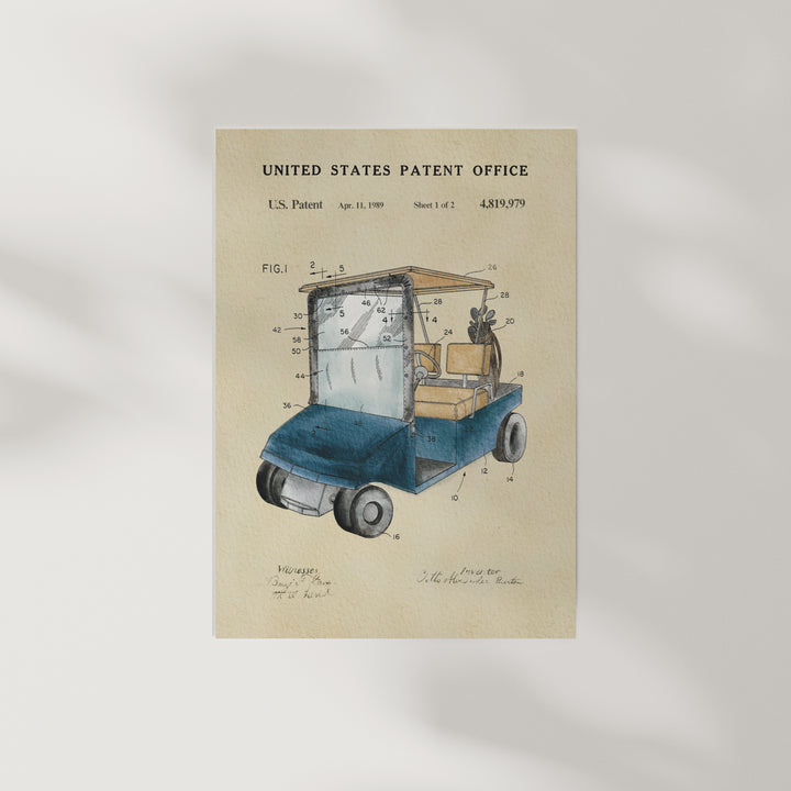 Golf Cart - Blue
