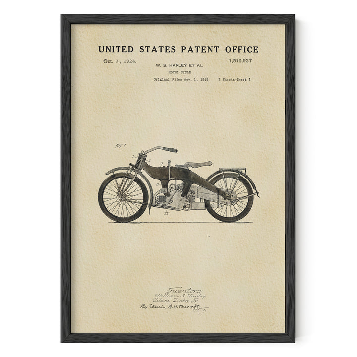 Harley Motorcycle - Black