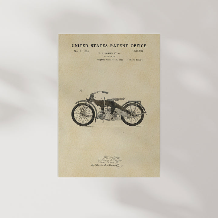 Harley Motorcycle - Black