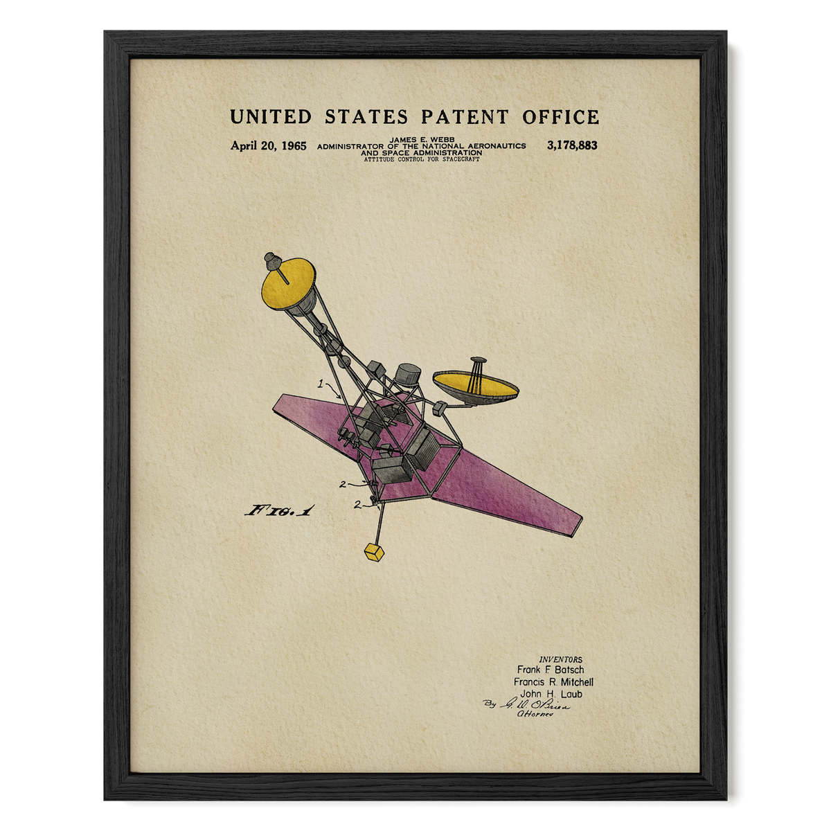 James Webb Space Telescope (1961) patent art print