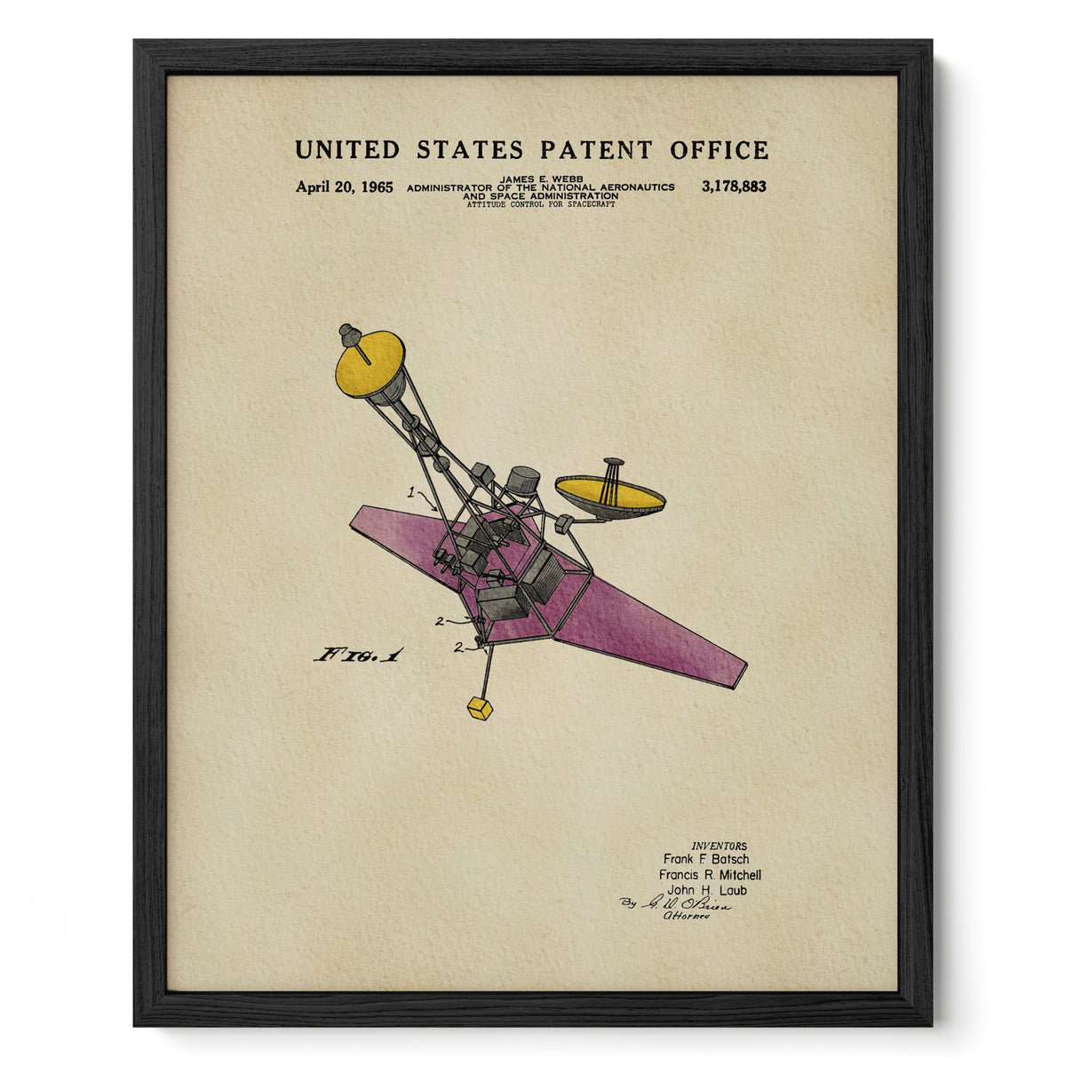 James Webb Space Telescope (1961) patent art print