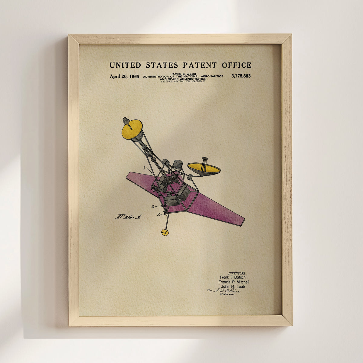 James Webb Space Telescope (1961) patent art print