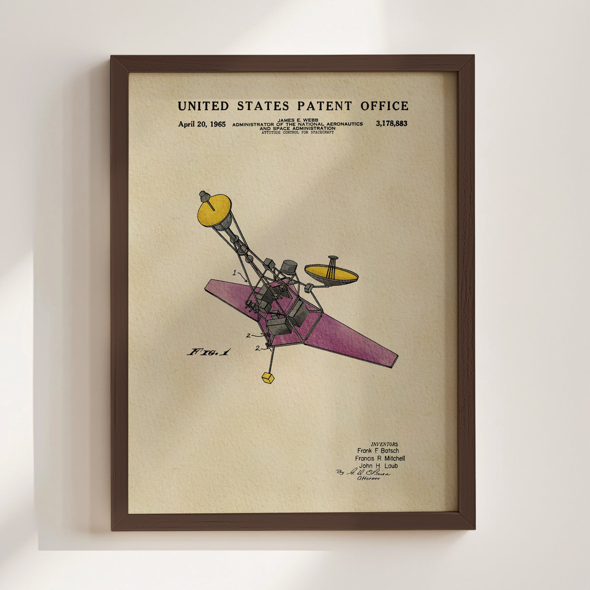 James Webb Space Telescope (1961) patent art print