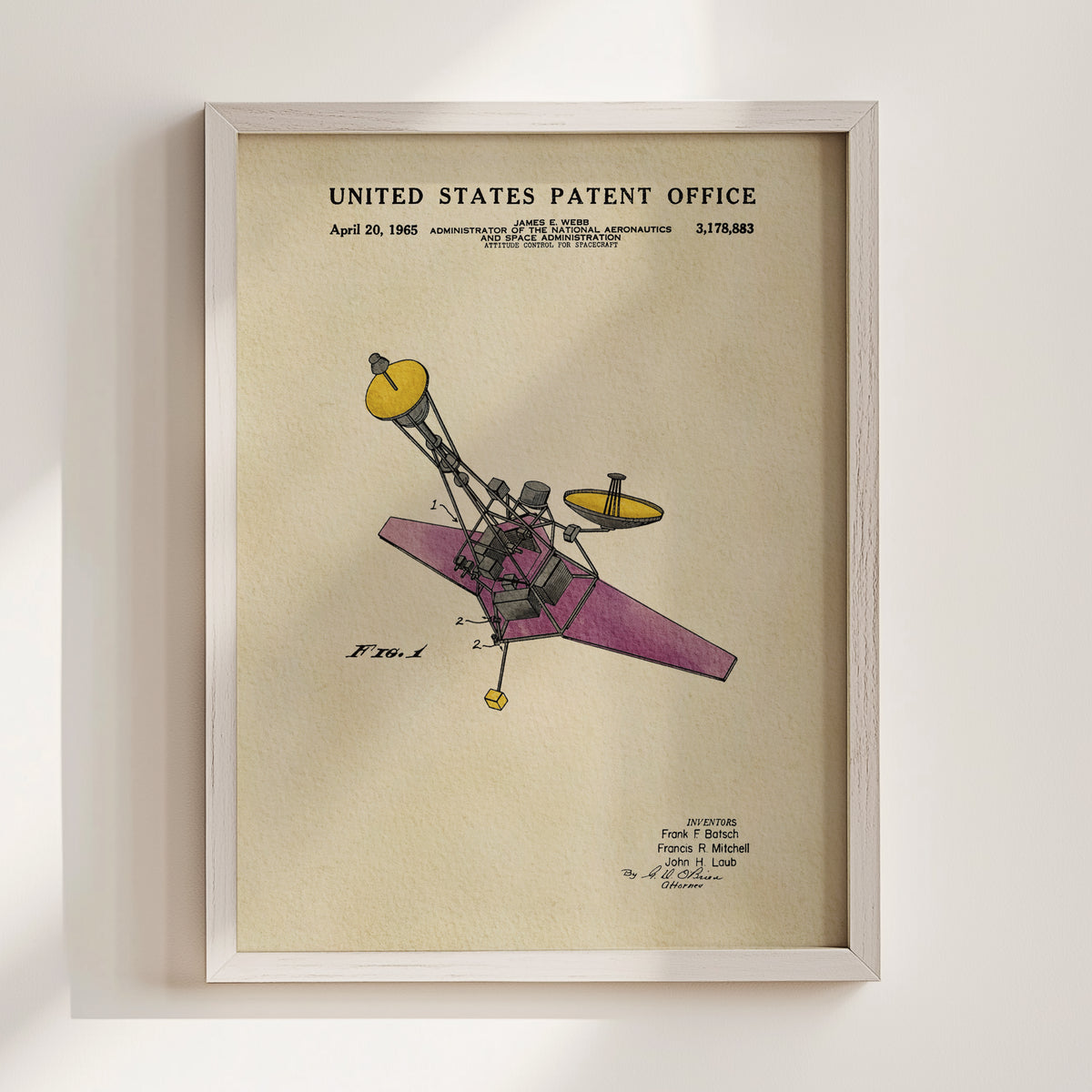 James Webb Space Telescope (1961) patent art print