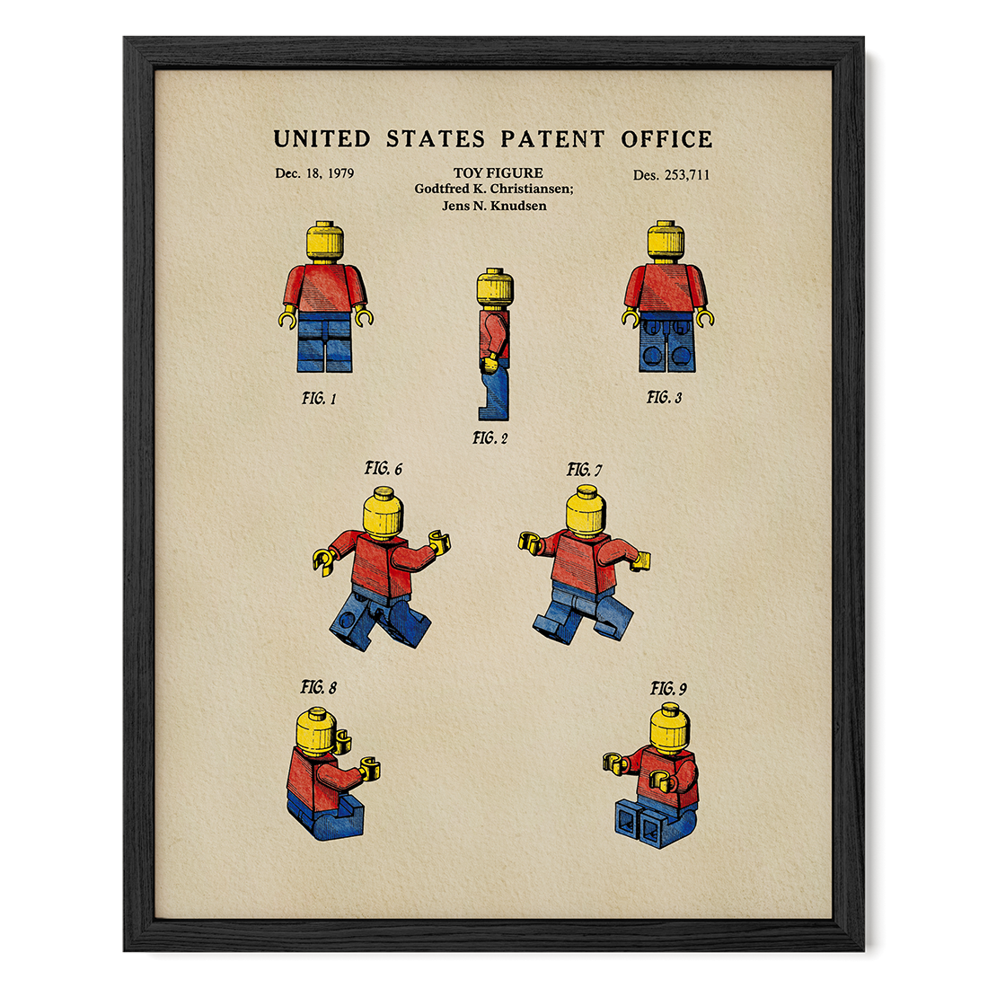 Block Toy Person (1979) patent art print