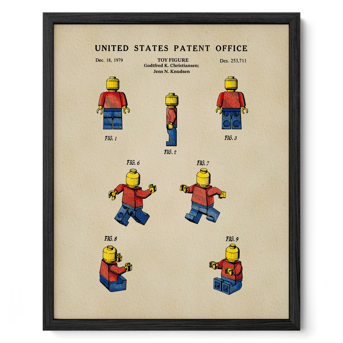 Block Toy Person (1979) patent art print