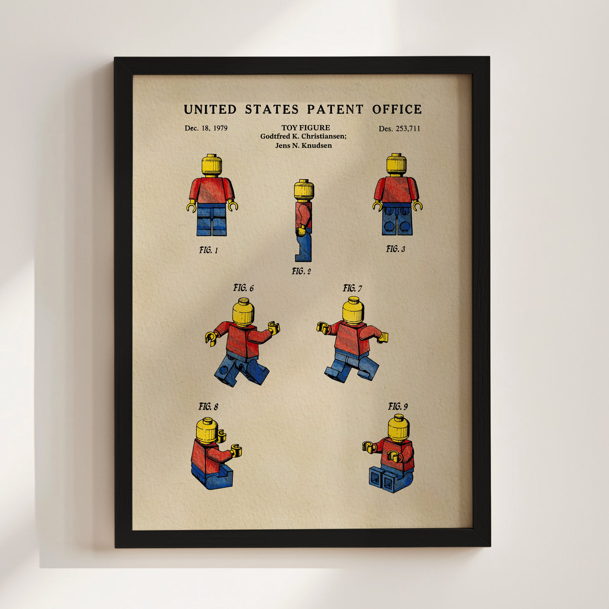 Block Toy Person (1979) patent art print