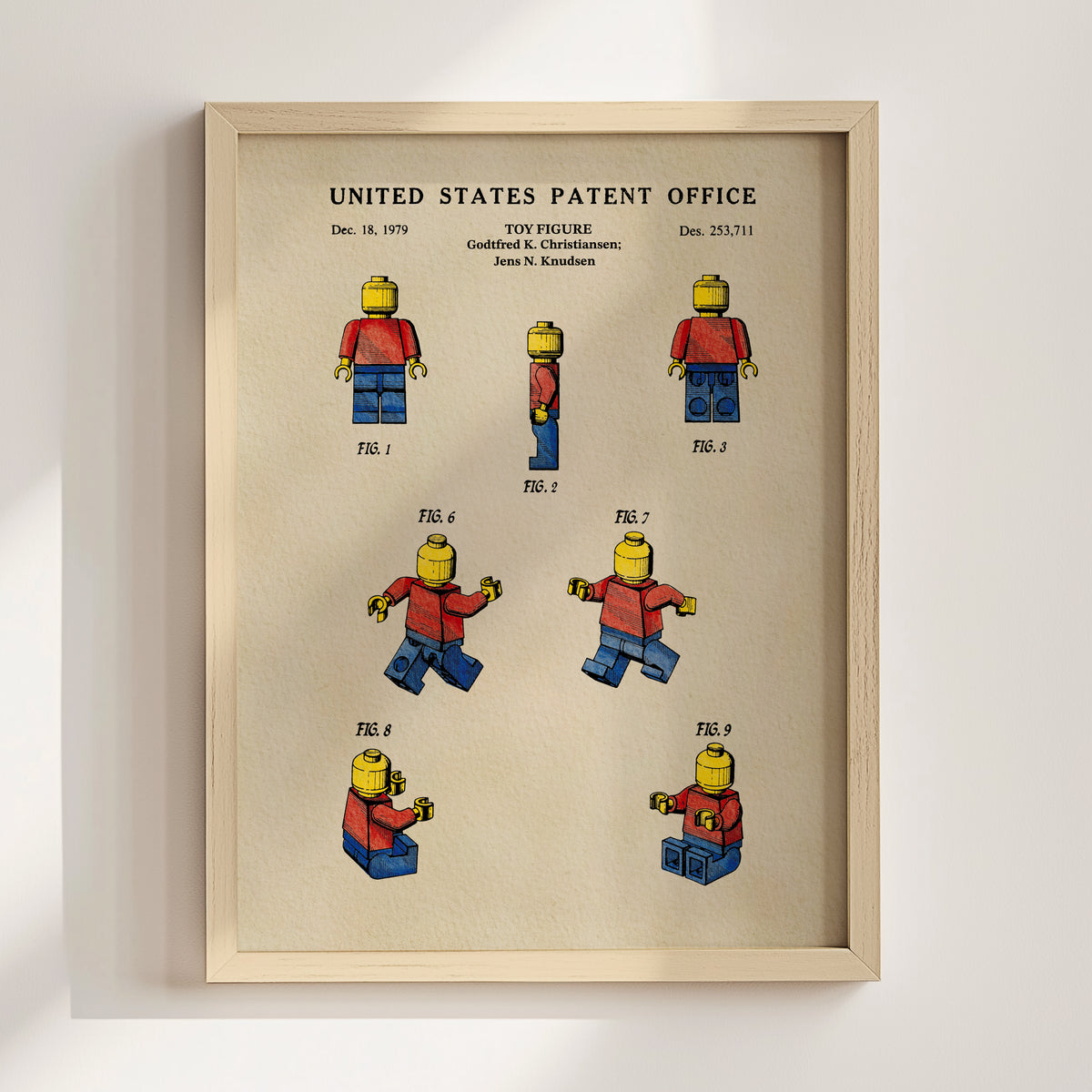 Block Toy Person (1979) patent art print