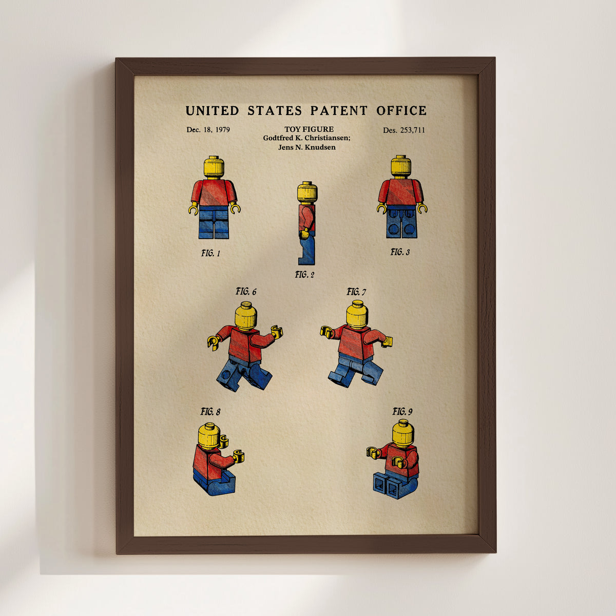 Block Toy Person (1979) patent art print