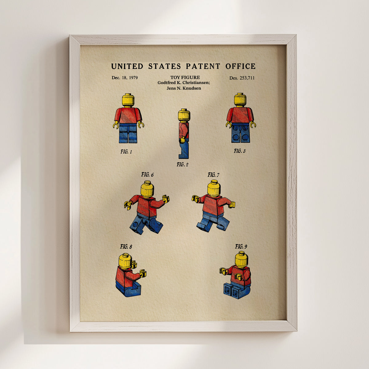 Block Toy Person (1979) patent art print