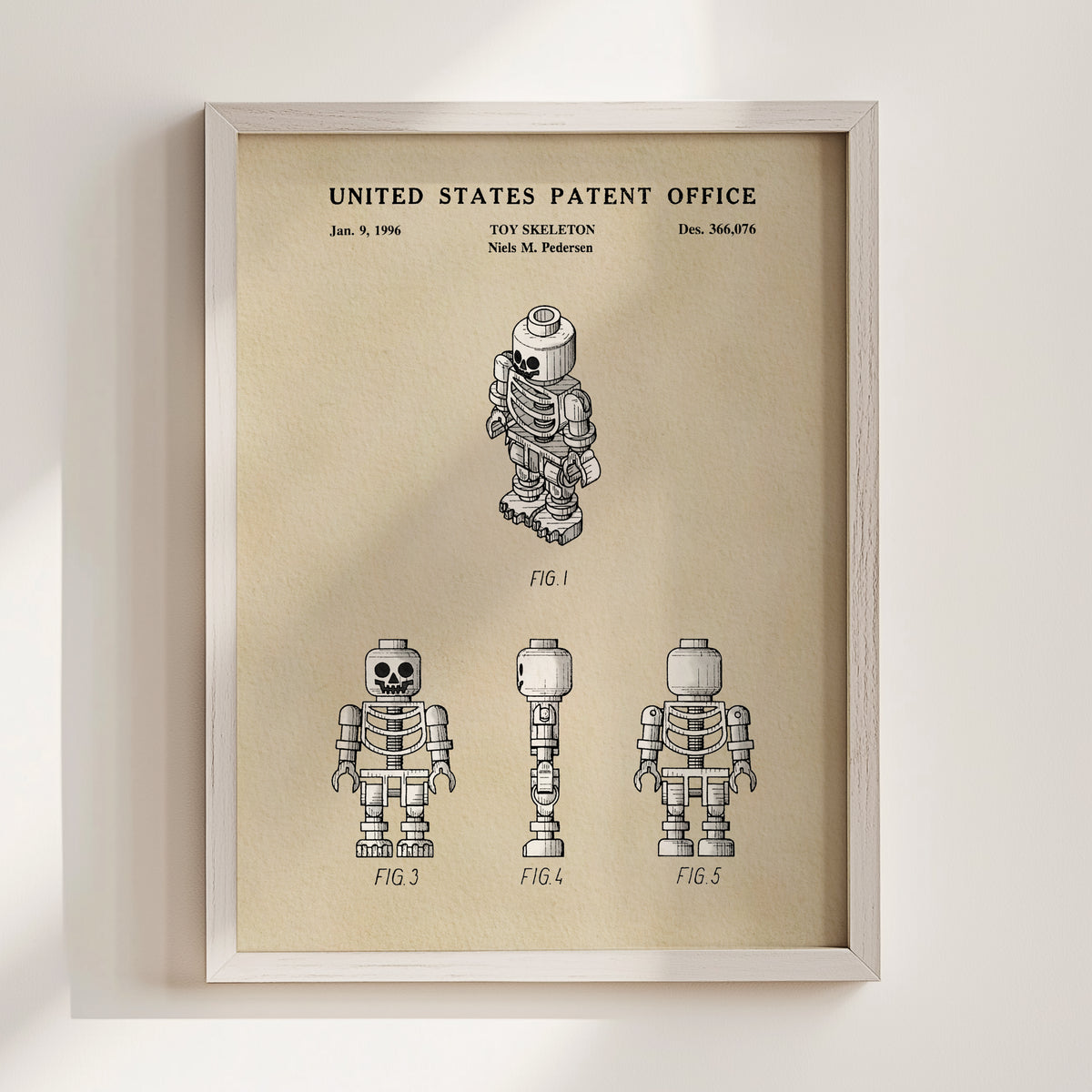 Mini Block Skeleton Figure (1996) patent art print