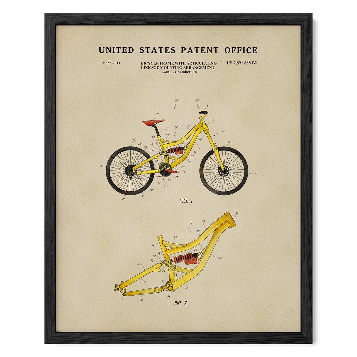 Mountain Bike (2011) patent art print