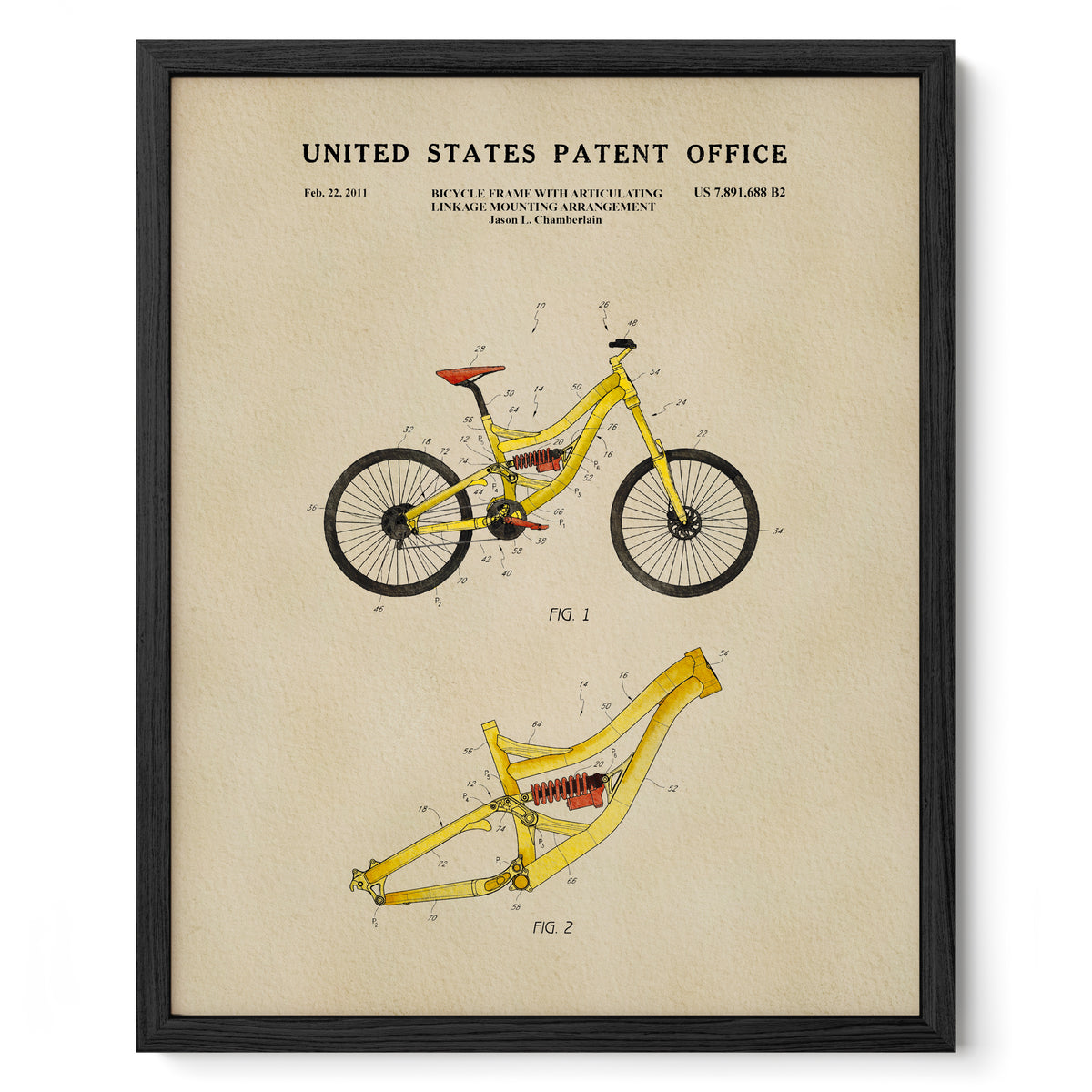 Mountain Bike (2011) patent art print