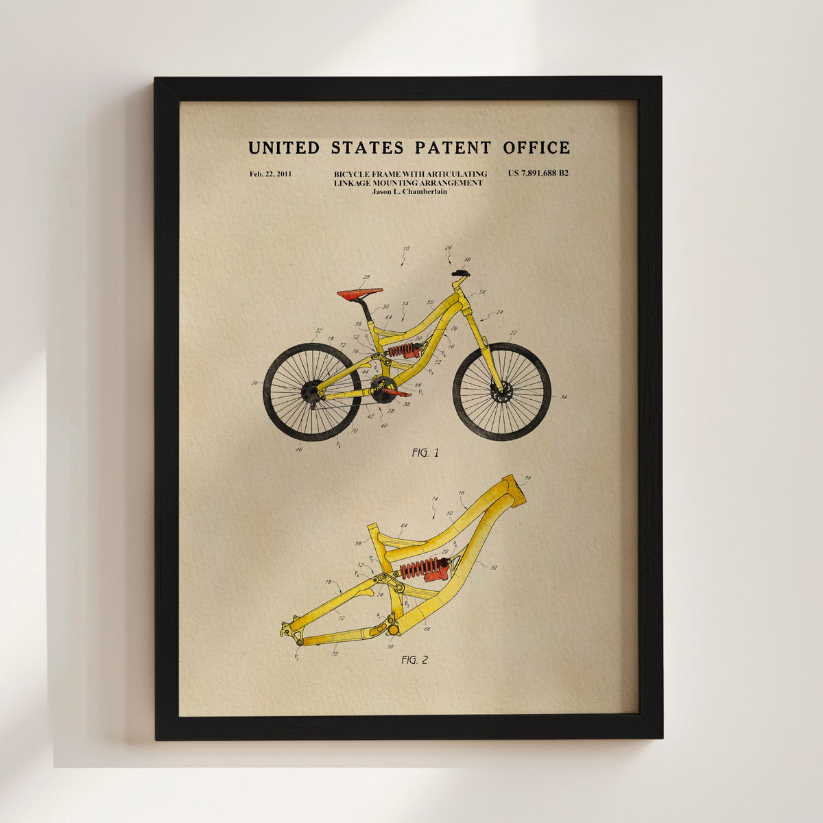 Mountain Bike (2011) patent art print