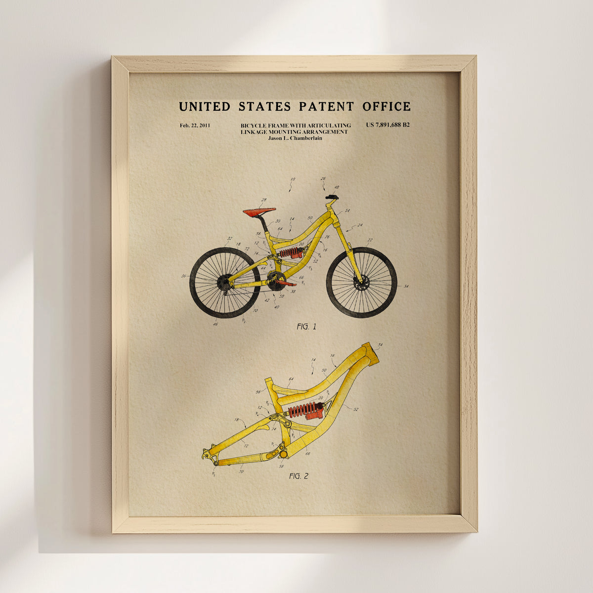Mountain Bike (2011) patent art print