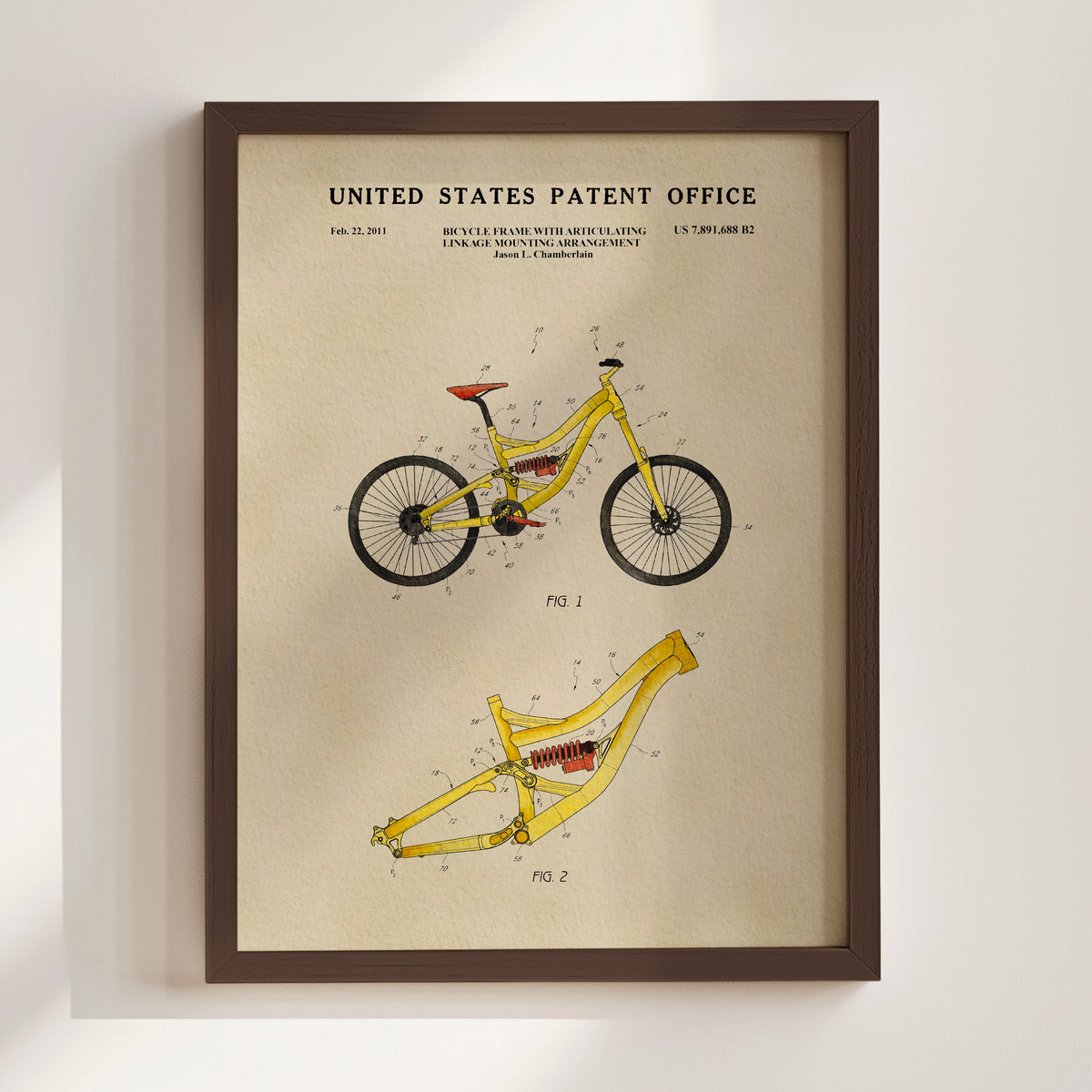 Mountain Bike (2011) patent art print