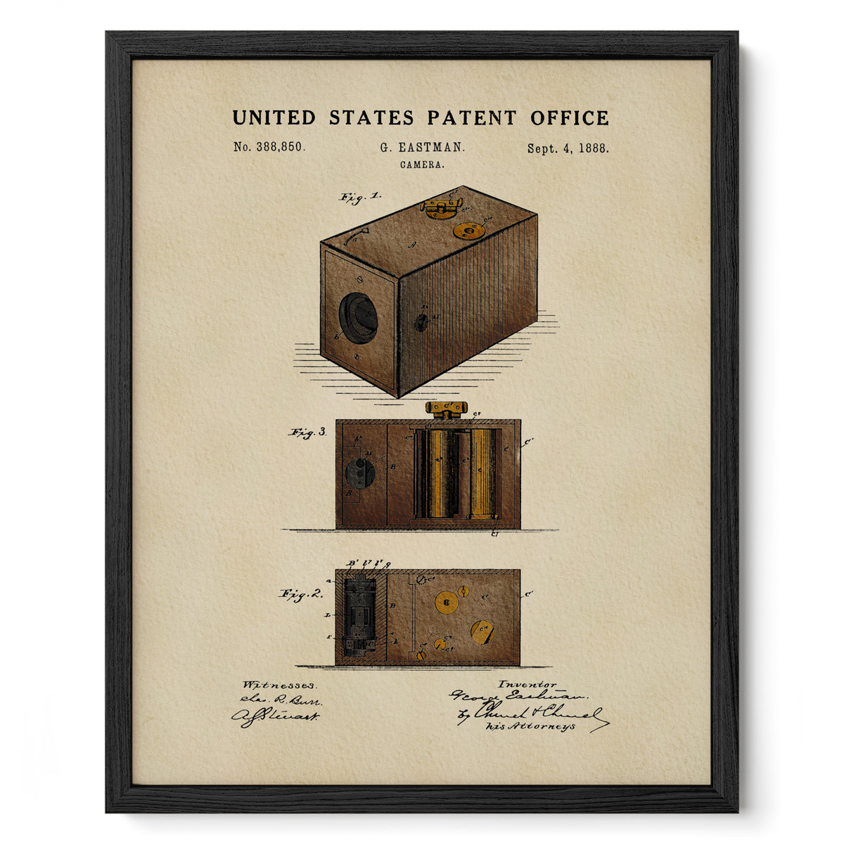 Original Box Camera (1888) patent art print