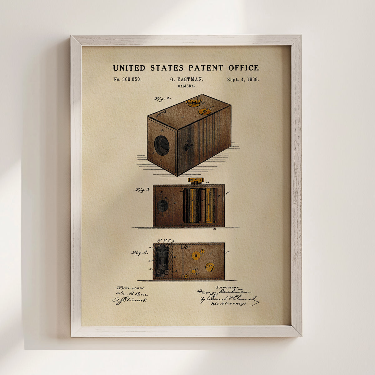 Original Box Camera (1888) patent art print