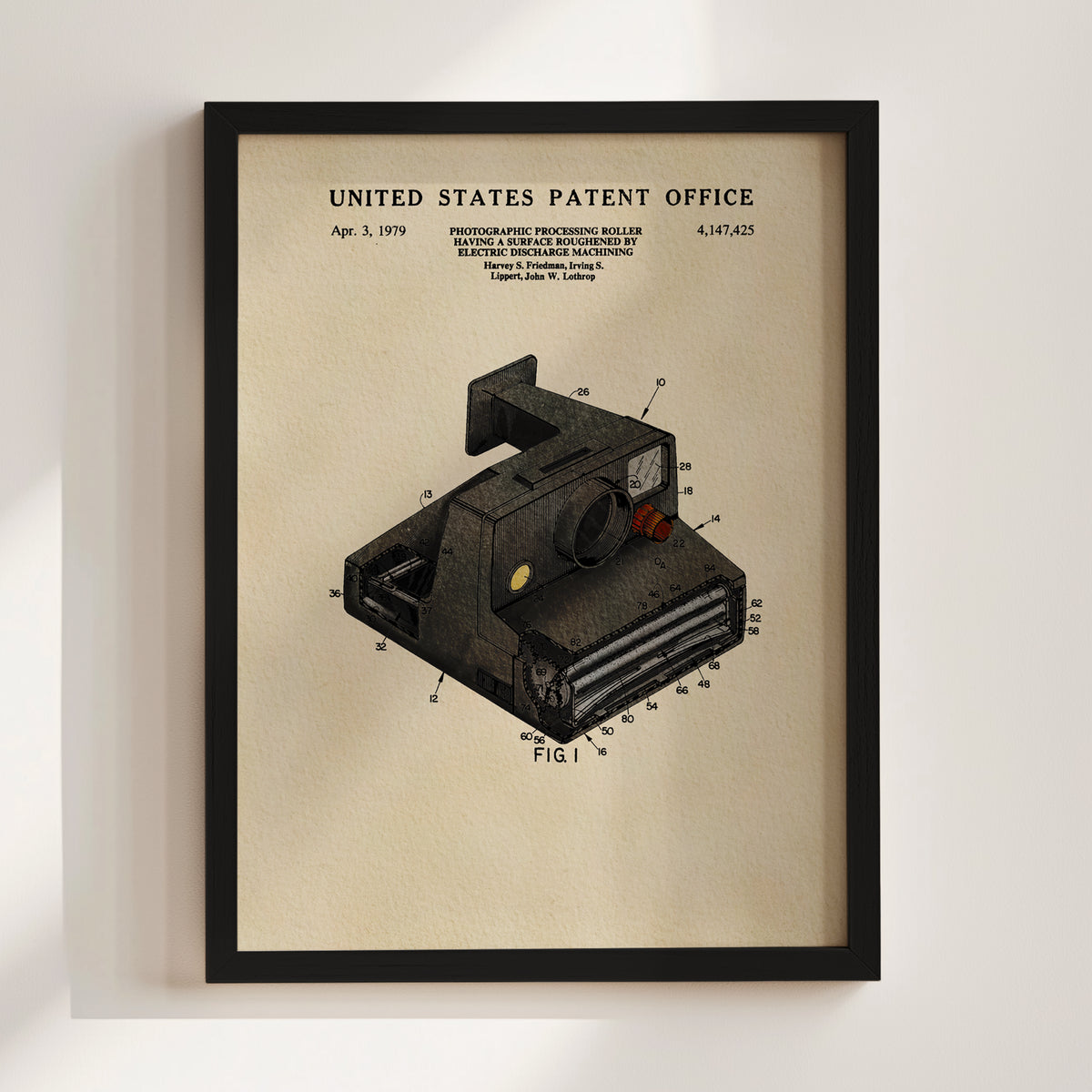 Instant Film Camera (1979) patent art print
