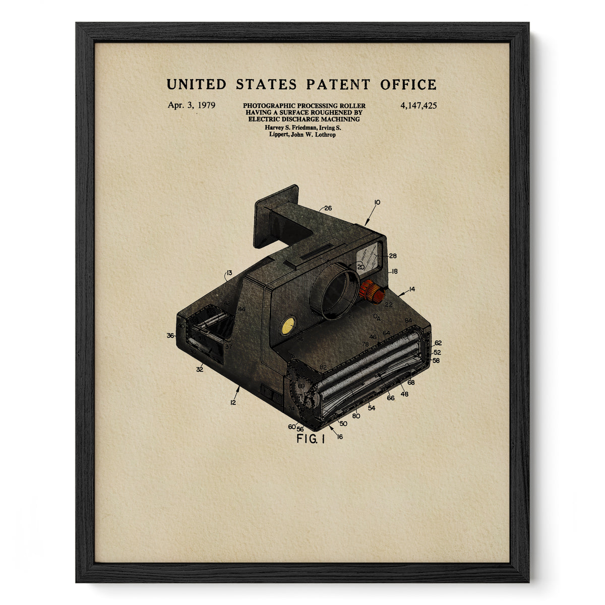 Instant Film Camera (1979) patent art print