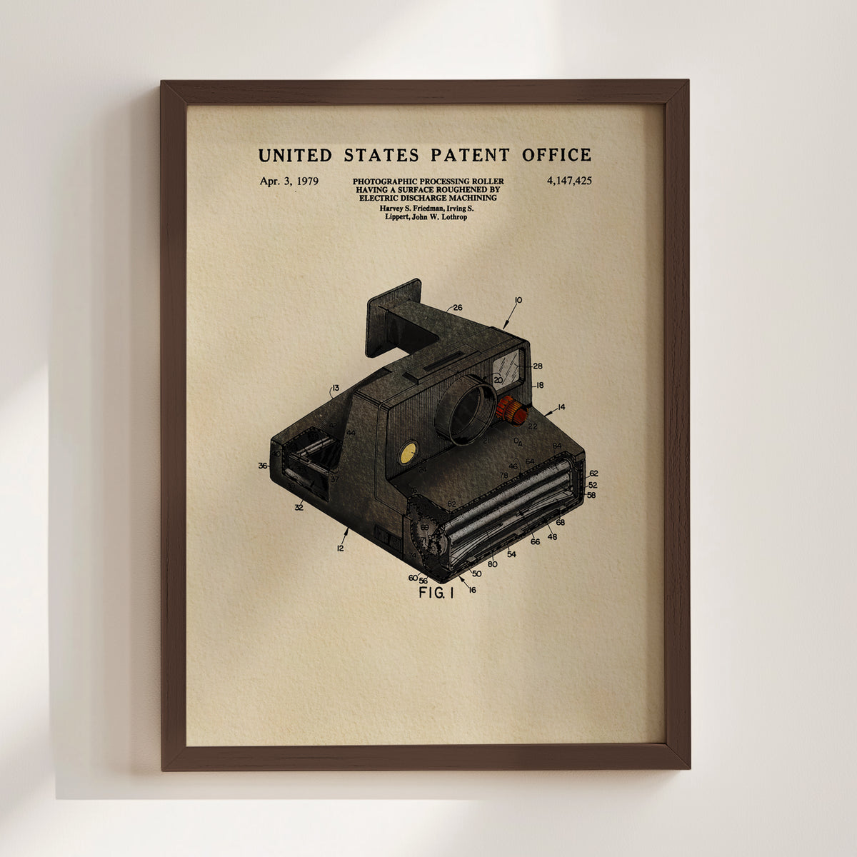 Instant Film Camera (1979) patent art print