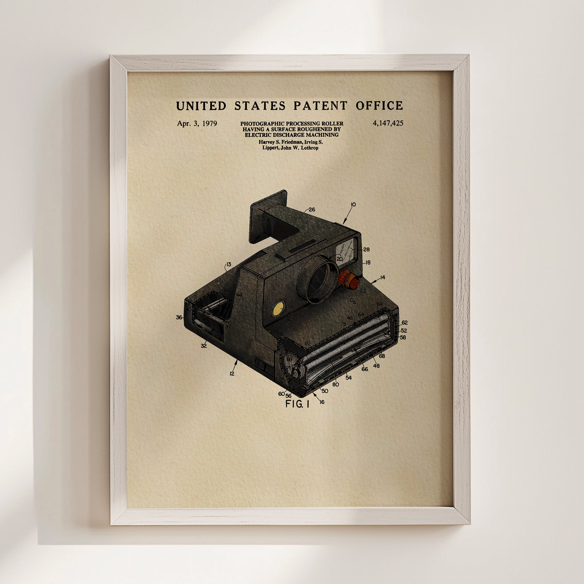 Instant Film Camera (1979) patent art print