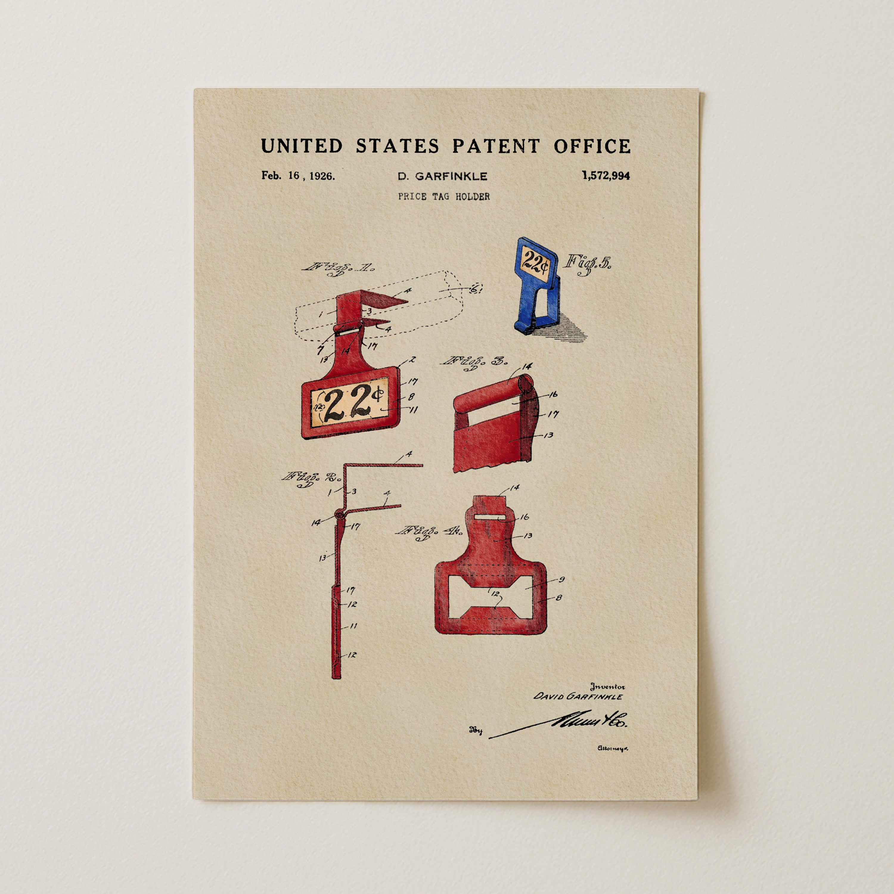 Price Tag Holder (1926)