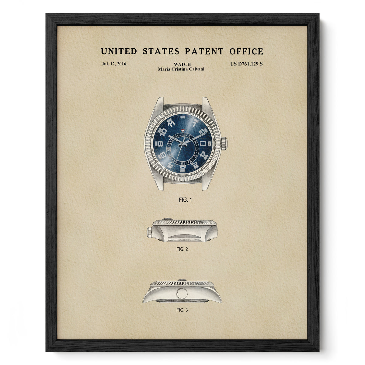 Blue Watch (2016) patent art print