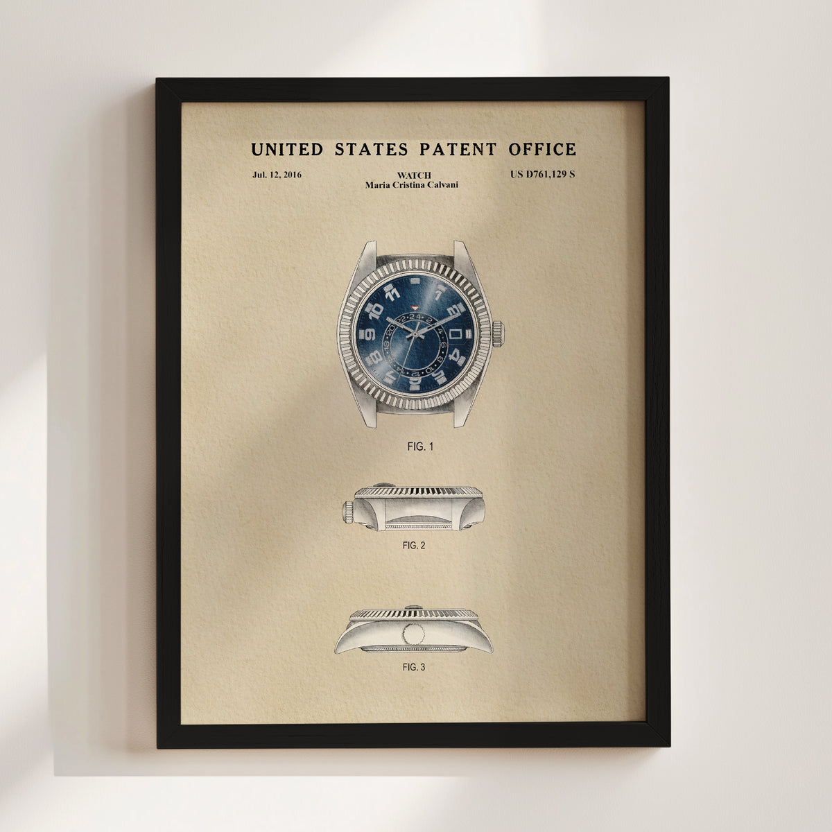 Blue Watch (2016) patent art print