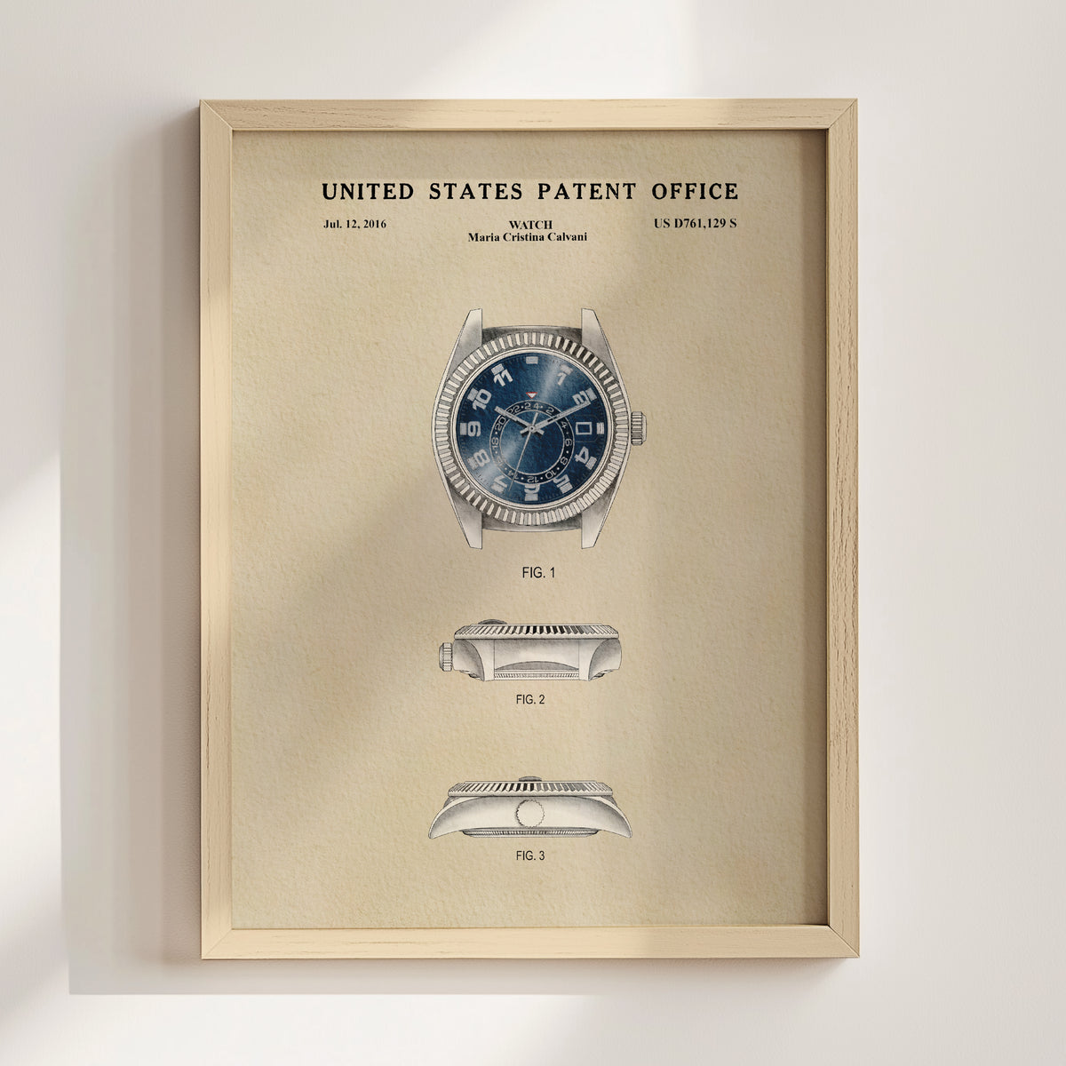 Blue Watch (2016) patent art print