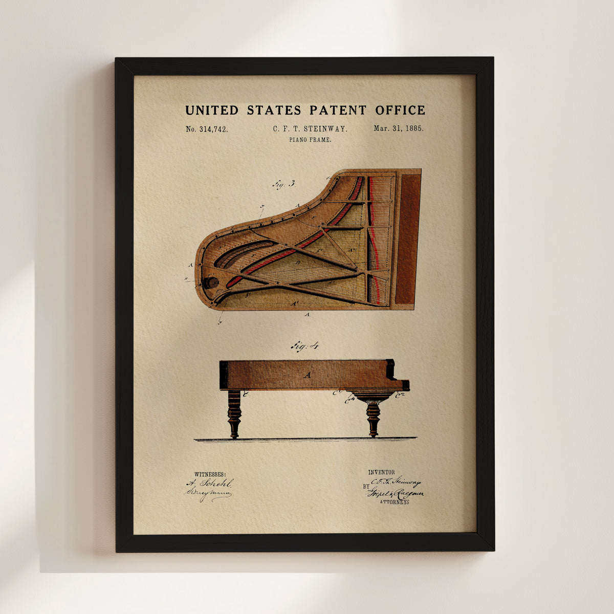 Grand Piano (1939) patent art print
