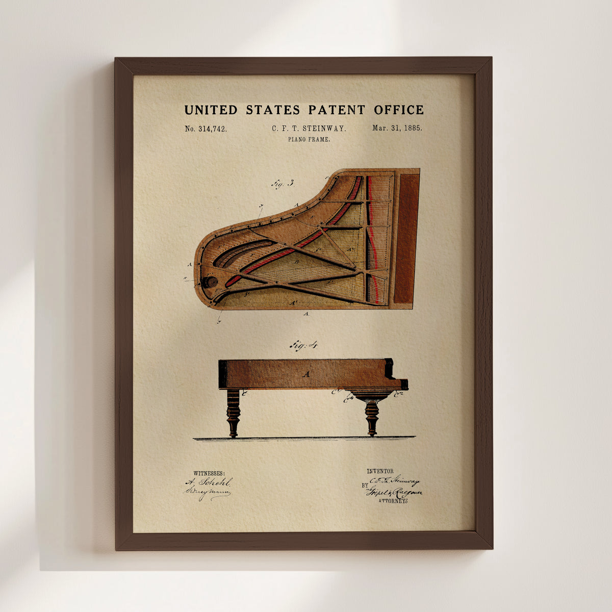 Grand Piano (1939) patent art print