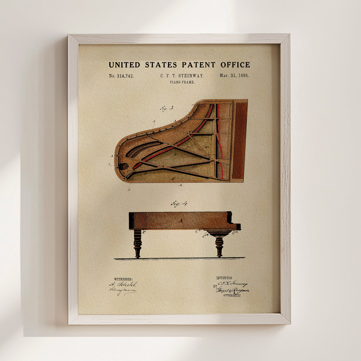 Grand Piano (1939) patent art print