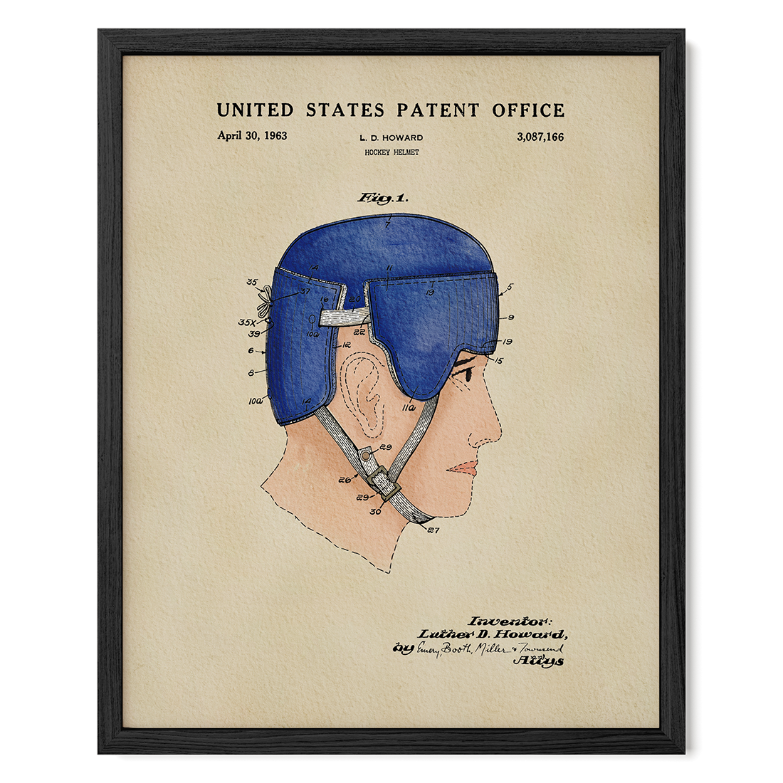 Vintage Hockey Helmet