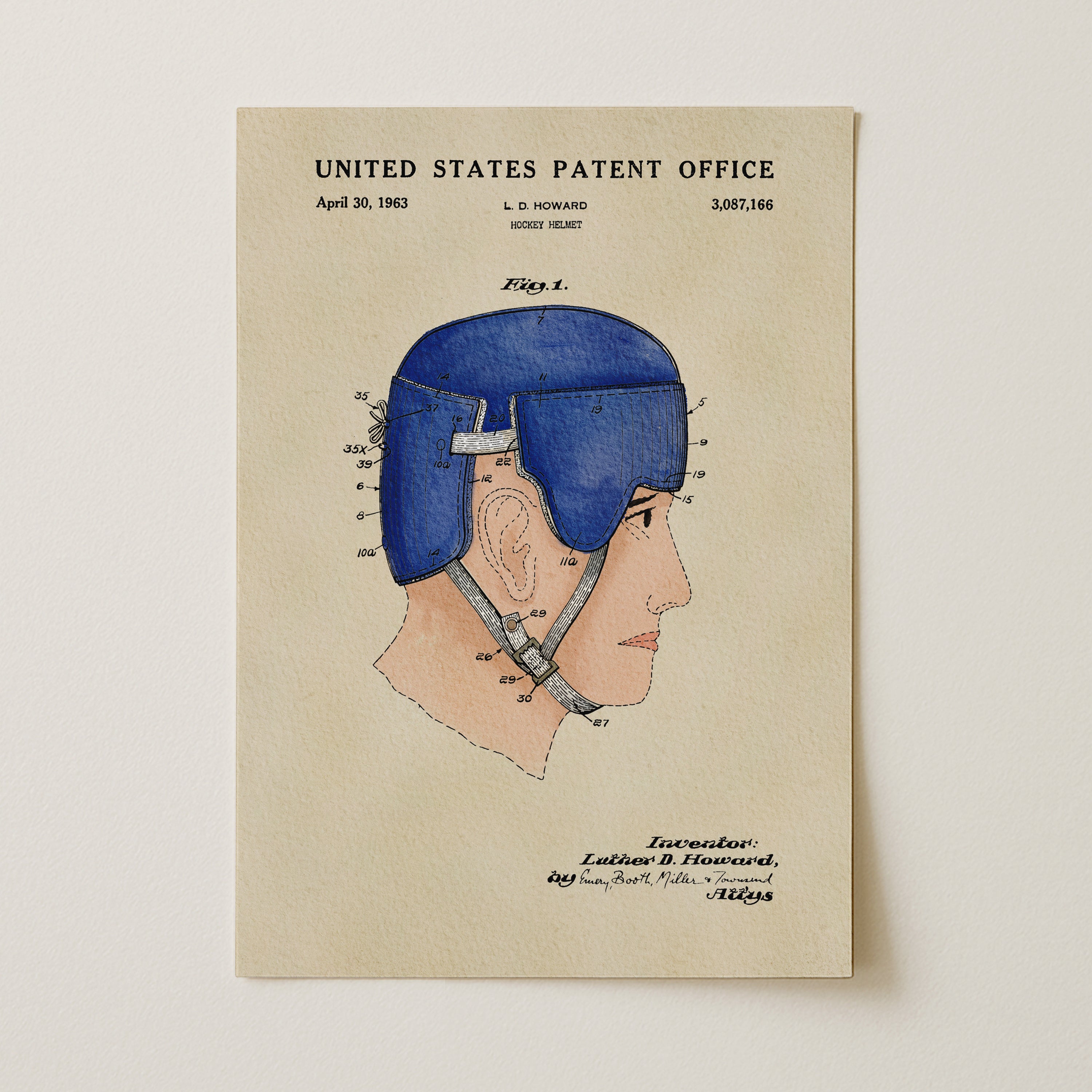 Vintage Hockey Helmet